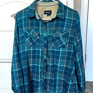 Womens Marmot Flannel shirt size Large